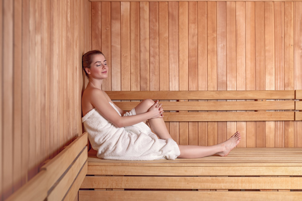 Kobieta w saunie